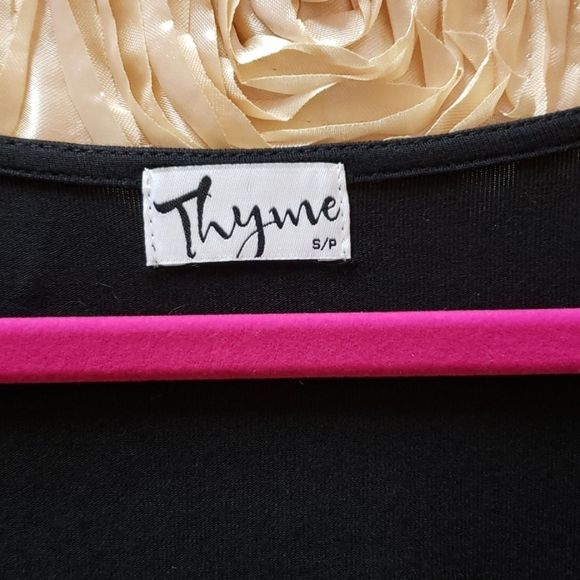 2/$40 π€Thyme Black Blouse π Very Soft - Picture 3 of 9